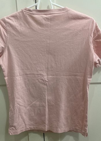 Guess Pembe Payetli Baskılı Kadın Tişört - Görsel 5