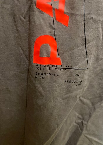 Paris Baskılı Kahverengi Tişört - Görsel 2