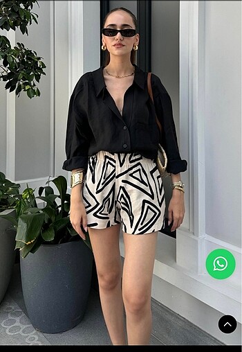 Quzu Siyah oversize gömlek