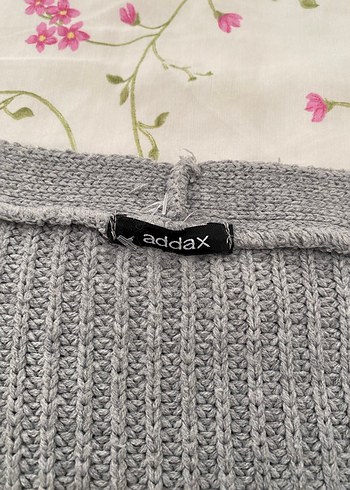 Addax düğmeli uzun örgü hırka