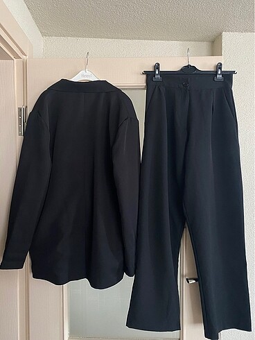 s Beden Melvien siyah oversize ceket takım
