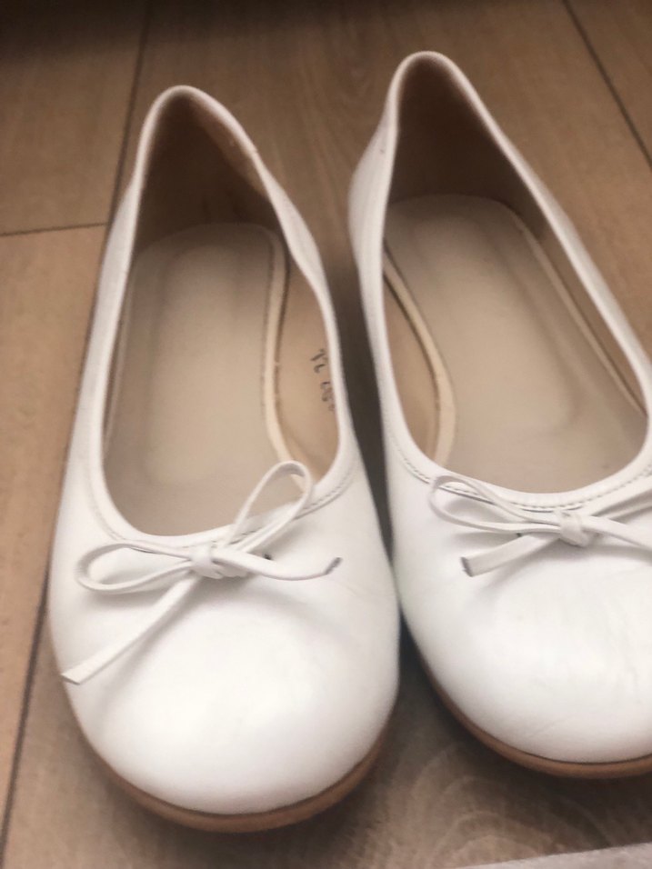 Beyaz Fiyonklu Kız çocuk  babet - Görsel 3