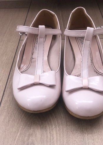 Kız Çocuk pudra rengi Tokalı Babet - Görsel 2