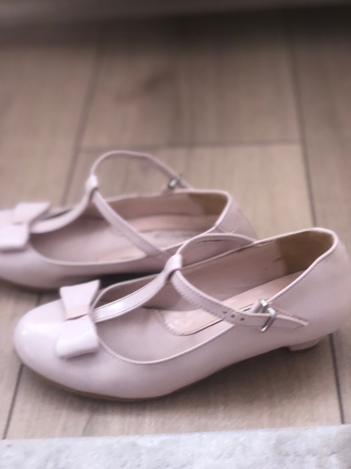 Kız Çocuk pudra rengi Tokalı Babet - Görsel 3