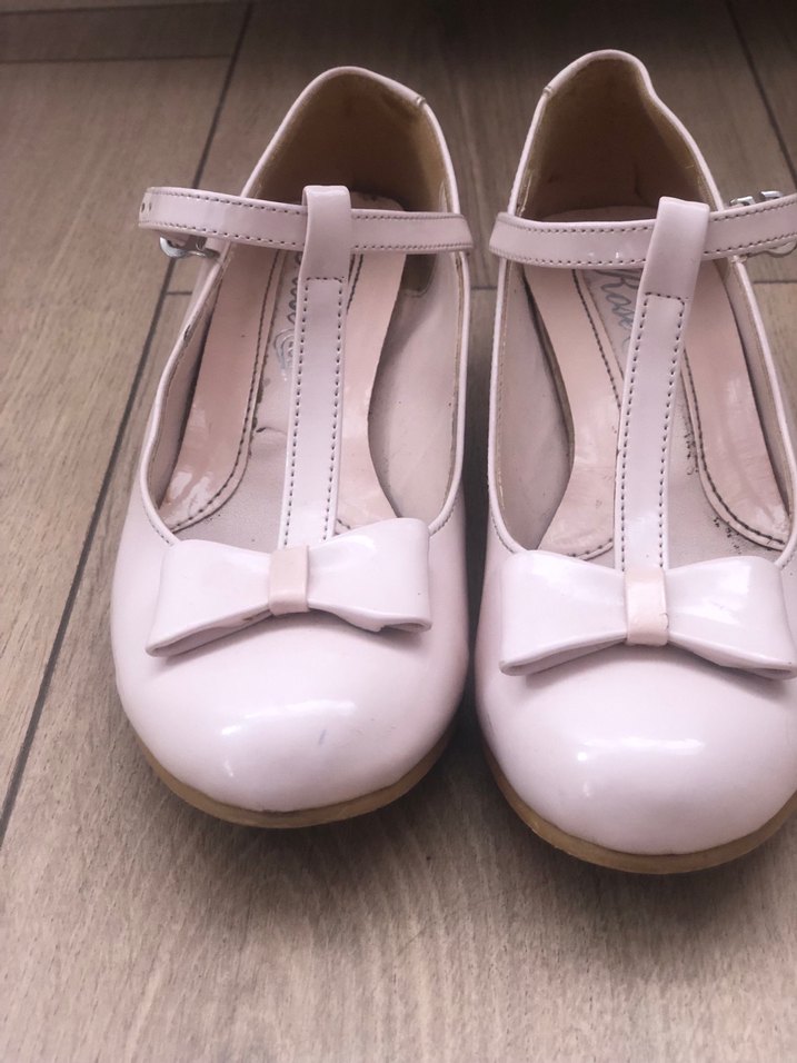 Kız Çocuk pudra rengi Tokalı Babet - Görsel 2