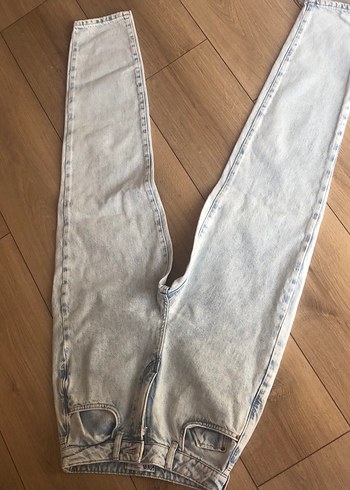 34 Beden mavi Renk Zara Midi Denim Kadın Kot Pantolon