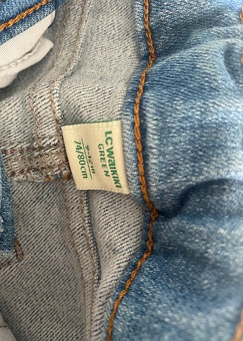 Erkek Çocuk Düğmeli Mavi Denim Pantolon - Görsel 3
