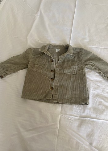 Erkek Çocuk Kadife Gömlek - Görsel 2