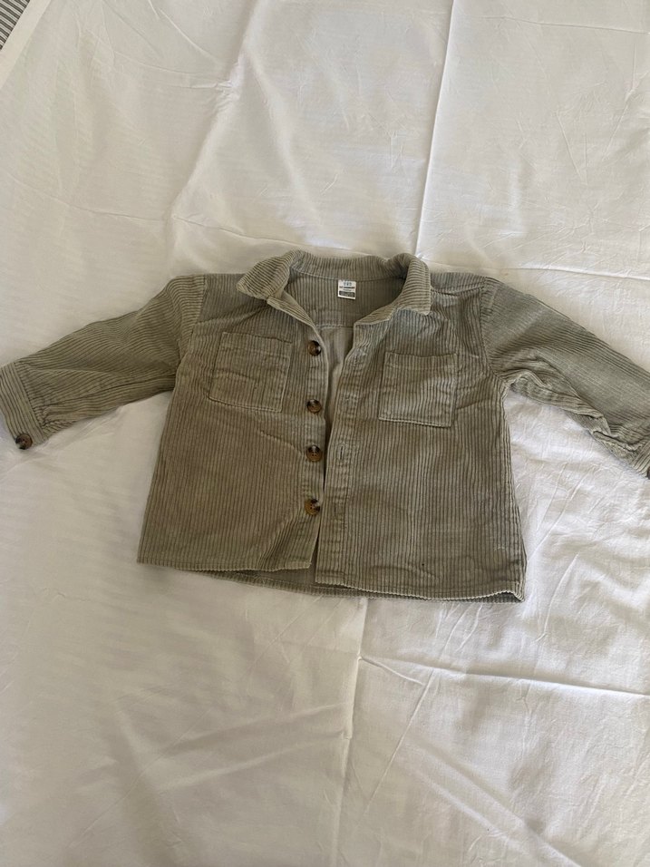 Erkek Çocuk Kadife Gömlek - Görsel 2