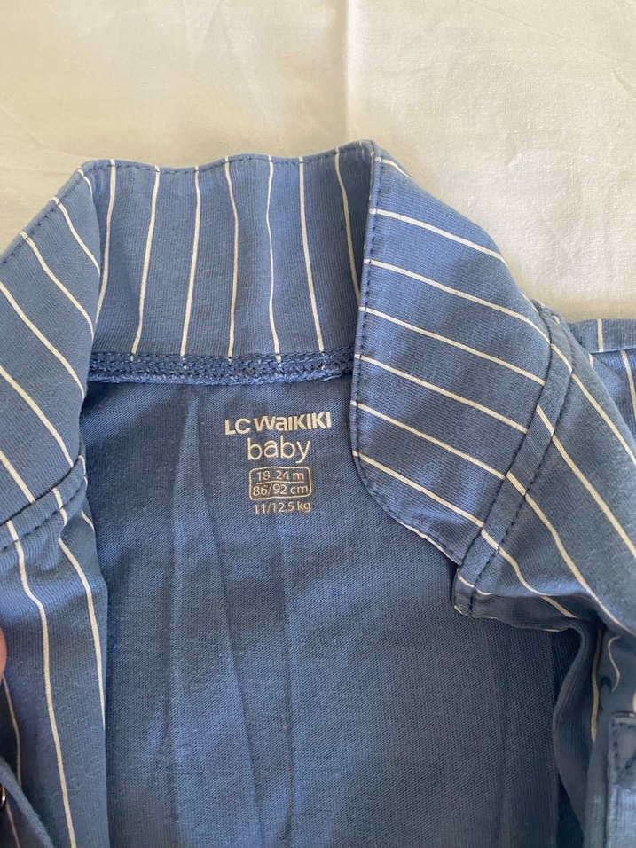 Düğmeli Uzun Kollu Bebek Tulum - Görsel 2