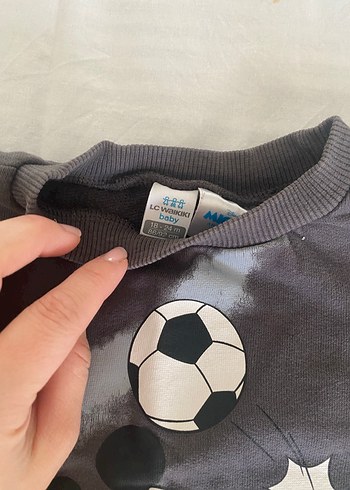 Gri Baskılı Uzun Kollu erkek Sweatshirt - Görsel 3