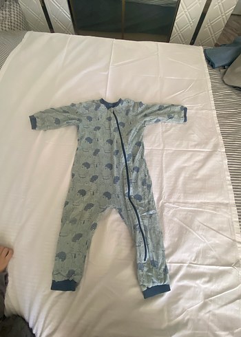 Gri Erkek Çocuk Fermuarlı Uzun Kollu Pijama - Görsel 2