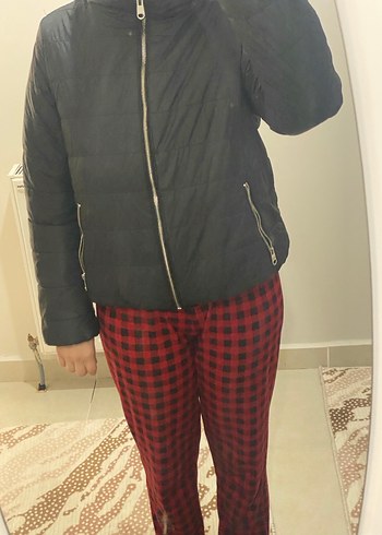 Siyah Suni Kürklü Kadın Ceket - Görsel 3