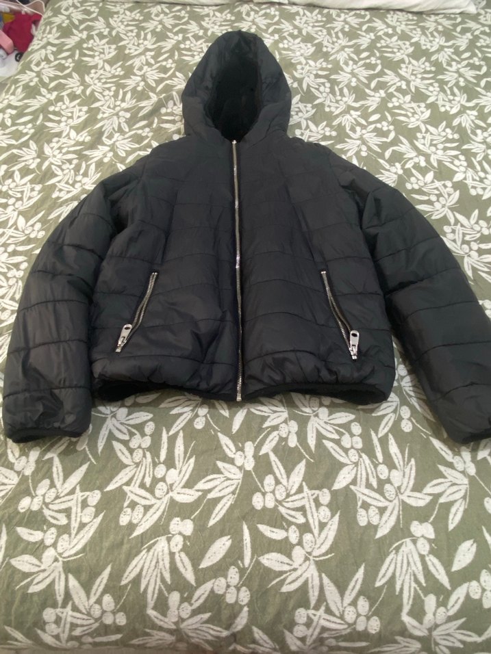 Siyah Suni Kürklü Kadın Ceket - Görsel 5