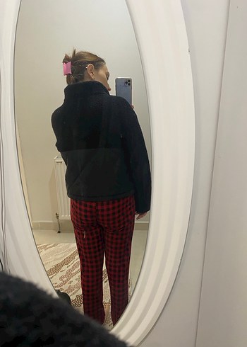 Siyah Kürklü Kadın Kışlık Mont - Görsel 4