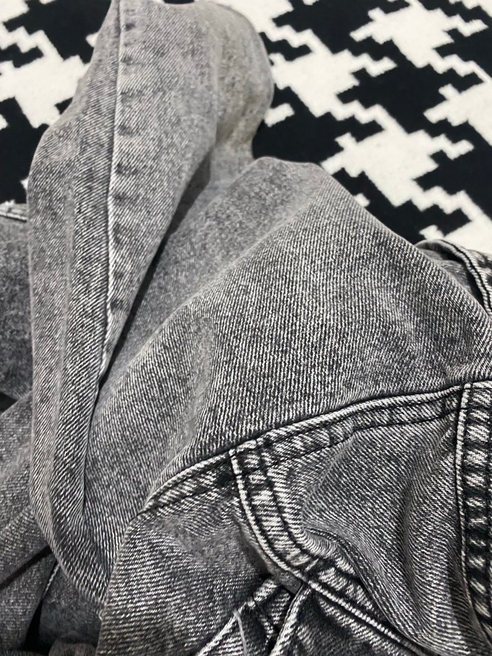 Füme Denim Kadın Tulum, Kemerli - Görsel 5