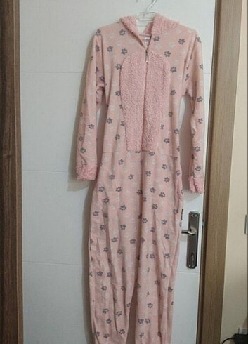m Beden pembe Renk Pijama Tulum