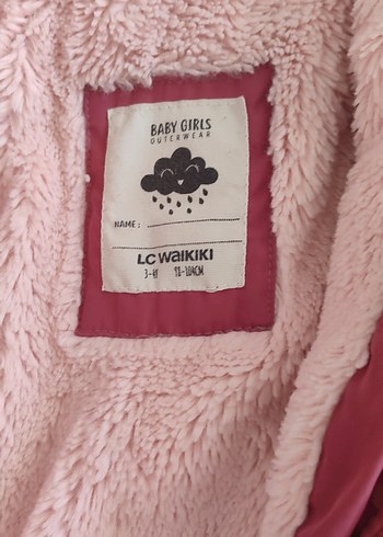LC Waikiki Düğmeli Pembe Kız Çocuk Mont
