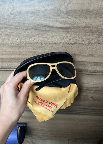 Parizyen Tarzı Parlak Bej Çocuk Güneş Gözlüğü - Görsel 2