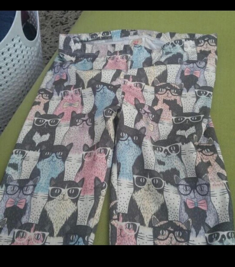 Kız Çocuk Baskılı Örme Tayt - Görsel 5