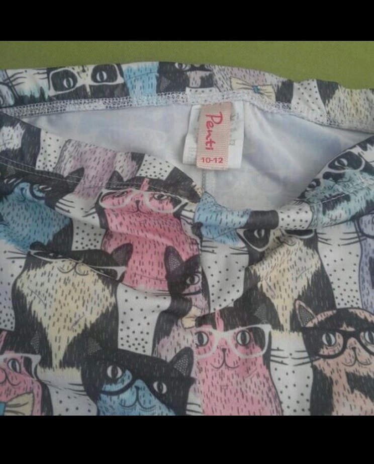 Kız Çocuk Baskılı Örme Tayt - Görsel 4