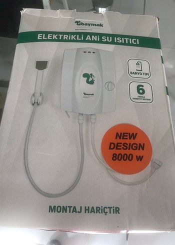 Baymak 8000W Elektrikli Yeşil Şofben - Görsel 12