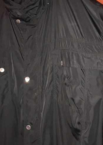 Siyah Erkek yağmurluk mont - Görsel 6