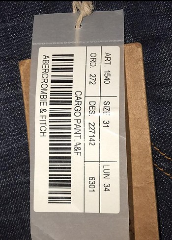 Kot pantalon abercronbie&fitch - Görsel 7