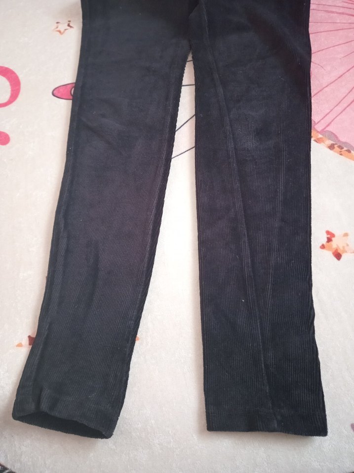 Siyah kadife tayt - Görsel 3