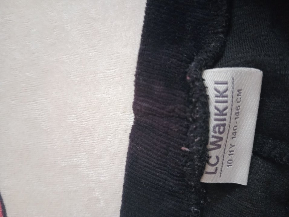 Siyah kadife tayt - Görsel 2