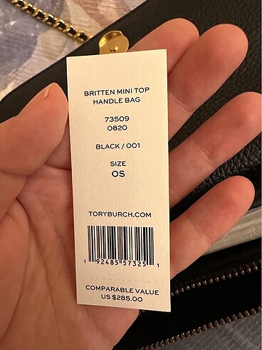 Beden siyah Renk Tory burch siyah zincirli çanta