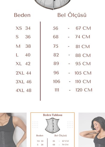 BARUCCA Siyah Korse Bel Destekleyici Mini - Görsel 2