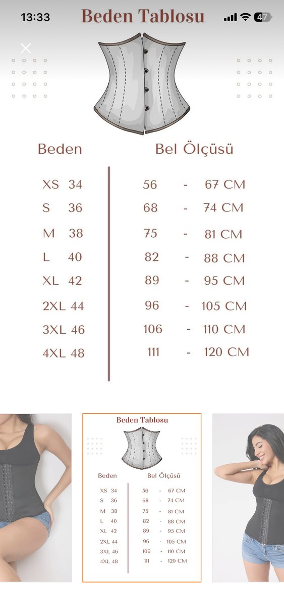 BARUCCA Siyah Korse Bel Destekleyici Mini - Görsel 2