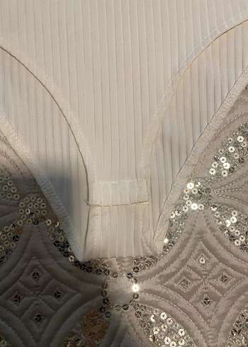 H&M Düğmeli Beyaz Kolsuz kadın Çıtçıtlı Body - Görsel 3