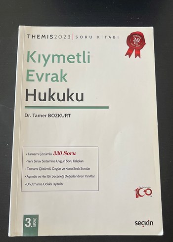 Kıymetli Evrak Hukuku Soru Kitabı 3. Baskı