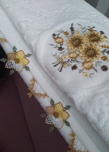 İğne oyası havlu - Görsel 2