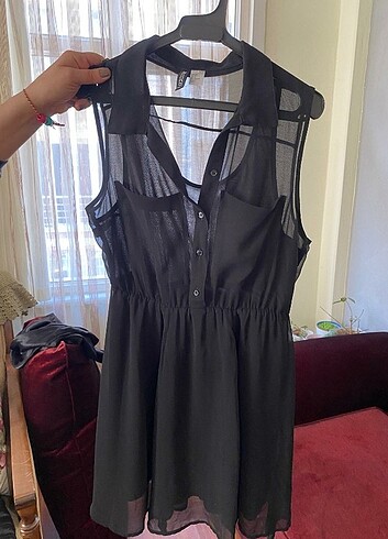 H&M Askılı elbise astarlı şık elbise