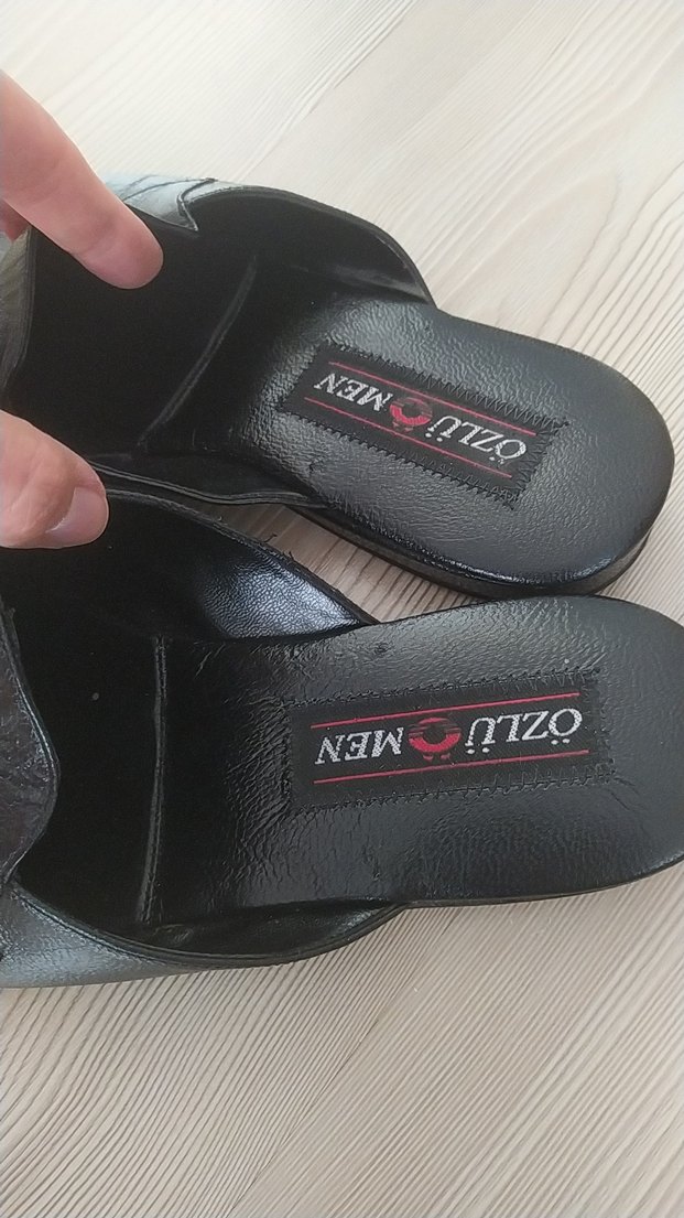 Erkek Siyah Minimalist Tokalı Ev Terliği - Görsel 2