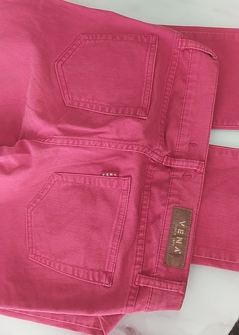 38 Beden pembe Renk Pembe Kadın Kumaş Pantolon Midi Boy