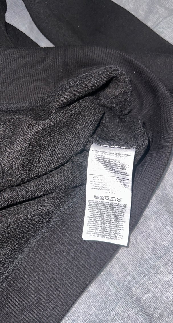 Siyah Oversize Nike Sweatshirt - Görsel 2