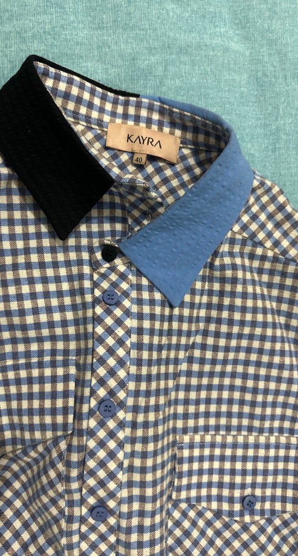 Düğmeli, Uzun Kollu Kadın Gömlek - Görsel 3