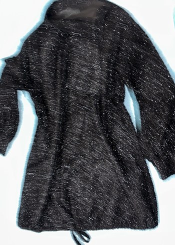 Işıltılı Siyah Uzun Kollu tunik - Görsel 4
