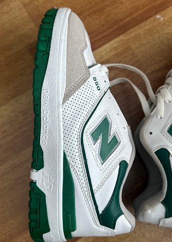New Balance 550 Yeşil Beyaz Spor Ayakkabı - Görsel 6