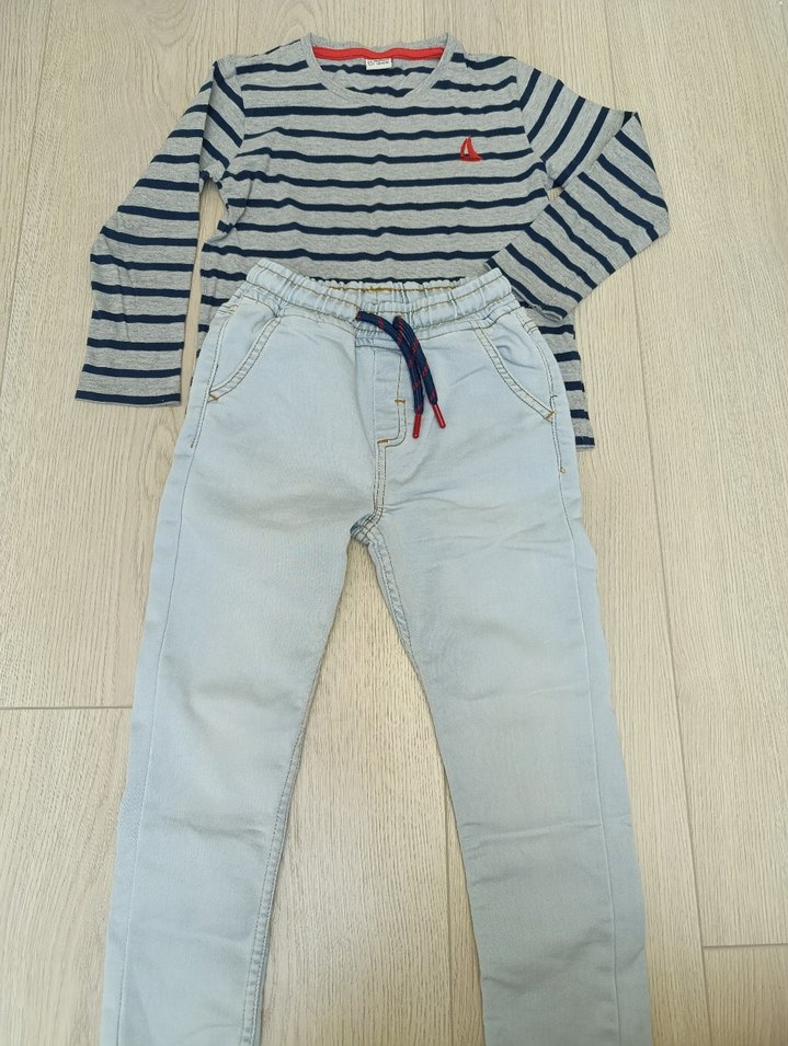 #Erkek #çocuk #Denim #Pantolon #t-shirt #Takım - Görsel 2