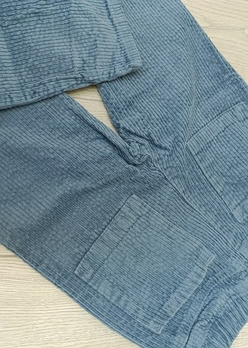 #Mavi #Erkek #Çocuk #Kadife #Pantolon - Görsel 6