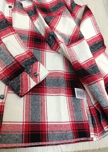 #Unisex #Ekose #Uzun #Kollu #Gömlek - Görsel 4