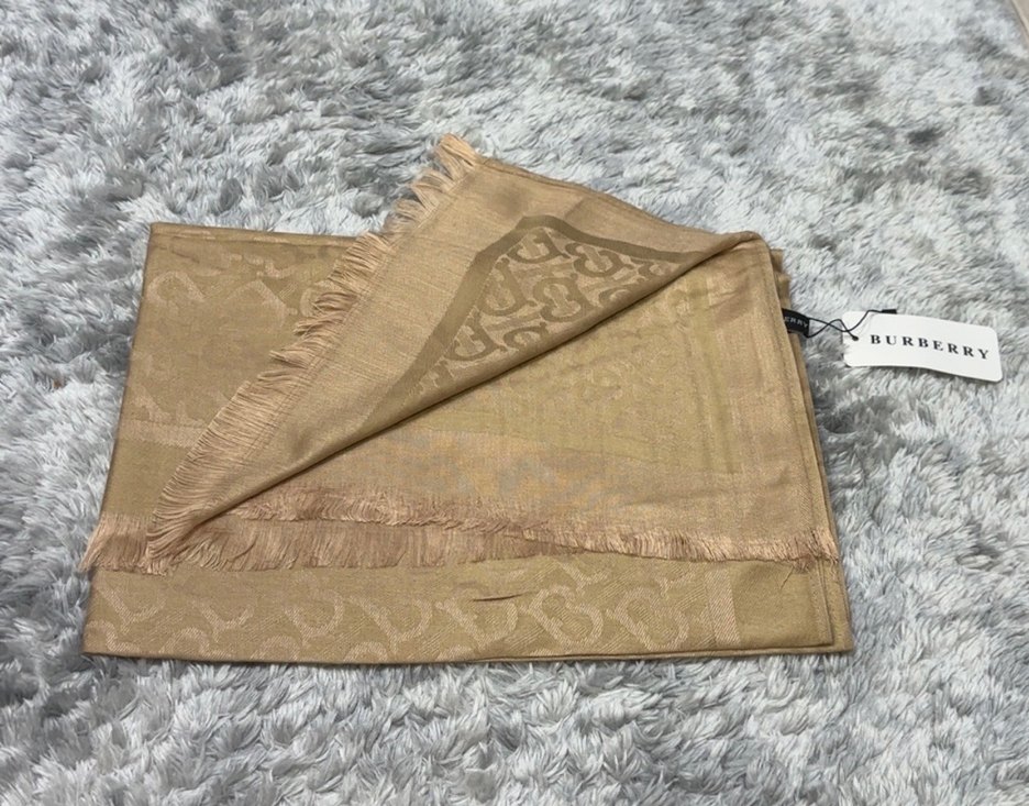 Burberry yün ipek şal - Görsel 2