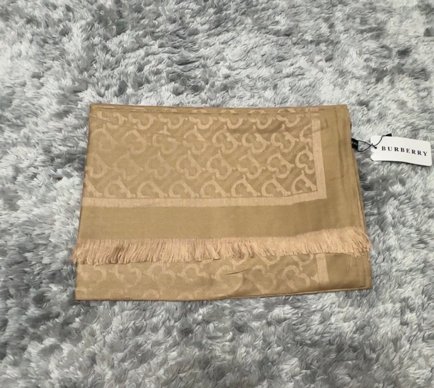 Burberry yün ipek şal - Görsel 4