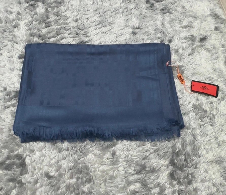 Hermes yün ipek şak - Görsel 3