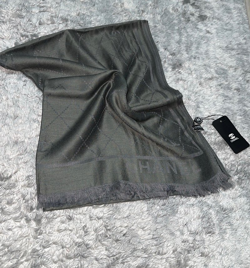 Chanel yün ipek şal - Görsel 3